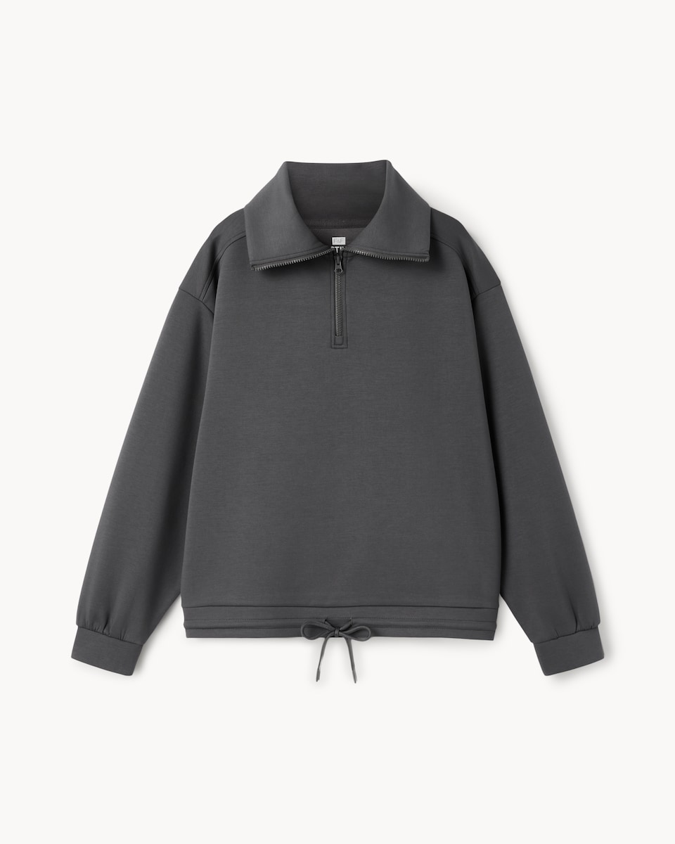 image 1 of F&F Active Half Zip Sweatshirt in Chocolate