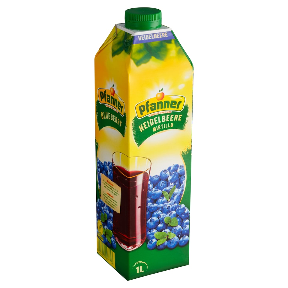 Obrázek 1 pro produkt Pfanner Borůvkovo-jablečno-bezinkový nápoj 1l