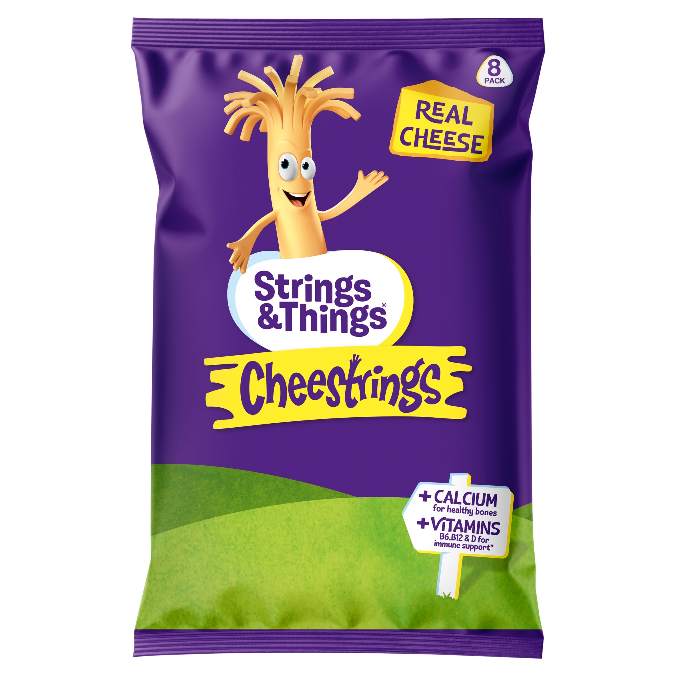 Cheestrings Original 8Pk Cheese Snacks 160G