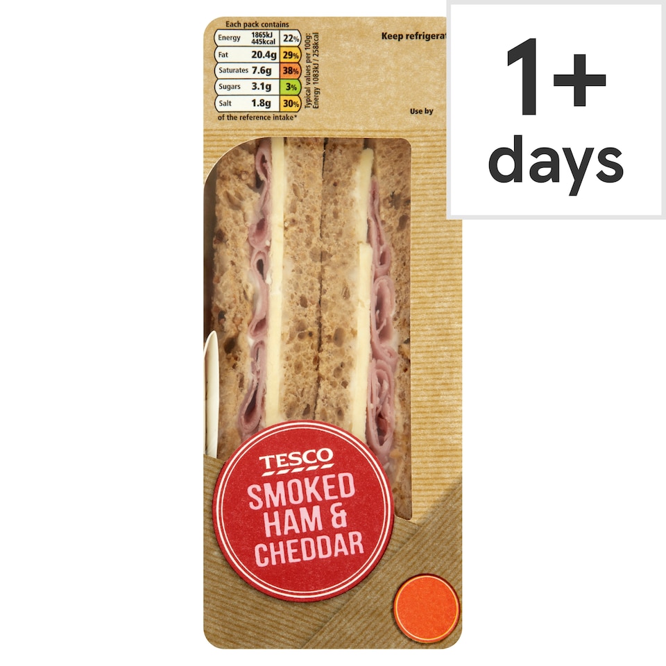 Tesco Smoked Ham & Cheddar Sandwich