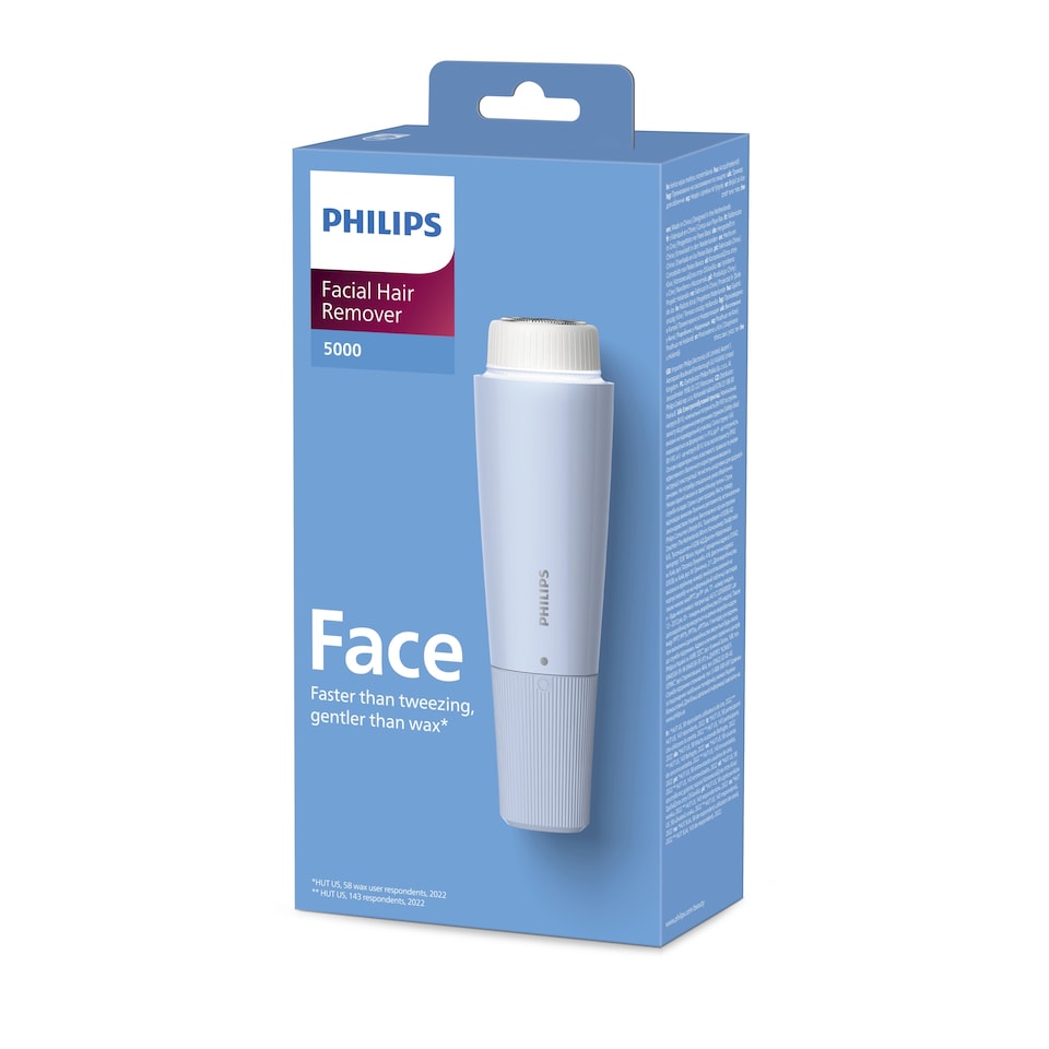 image 1 of Philips Series 5000 Facial Hair Remover for Women-BRR484/00