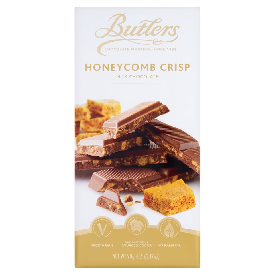 Butlers Honeycomb Crisp Milk Chocolate Bar 90G