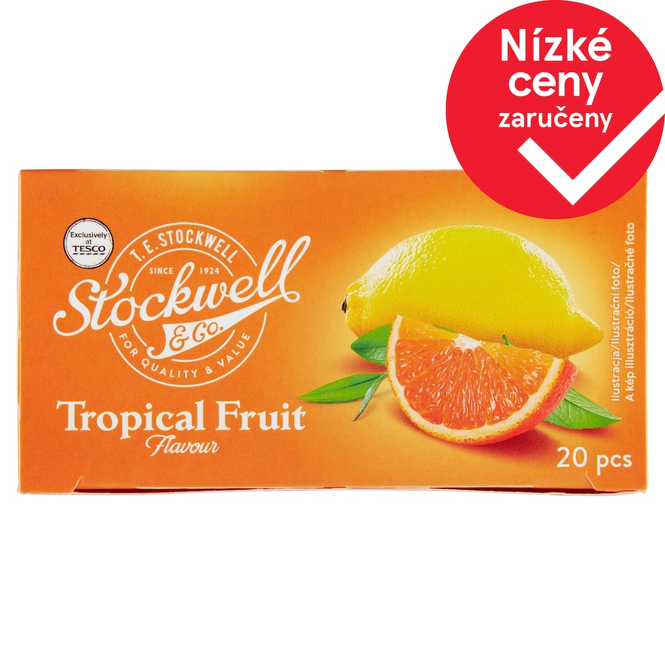 Stockwell & Co. Ovocný čaj s příchutí tropického ovoce 20 x 2g (40g)