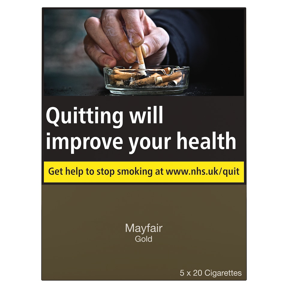 Mayfair Gold Cigarettes 5 x 20 Multipack
