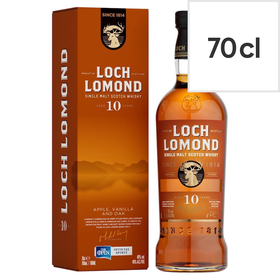 Loch Lomond Aged 10 Years Single Malt Scotch Whisky 70cl