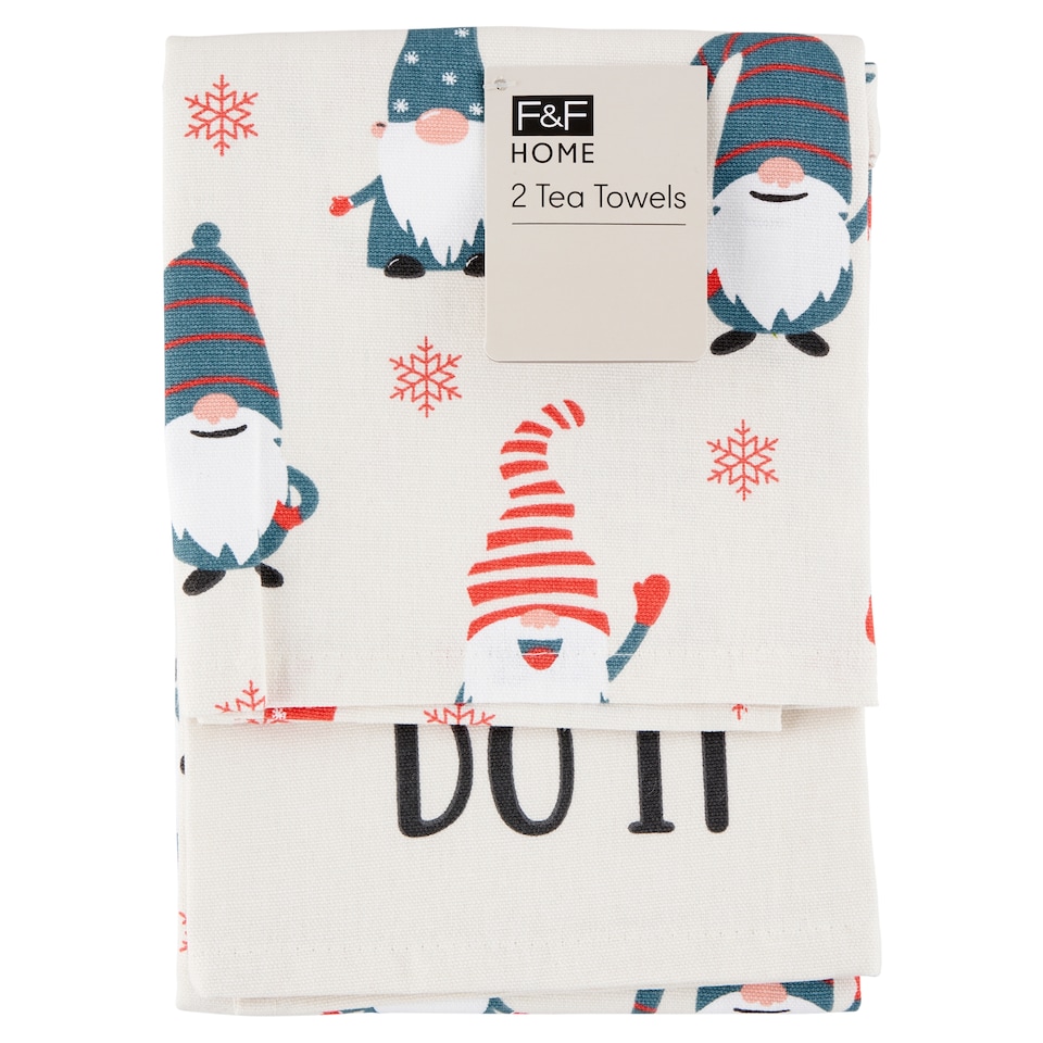 F&F Home Gonk Tea Towels 2 pcs