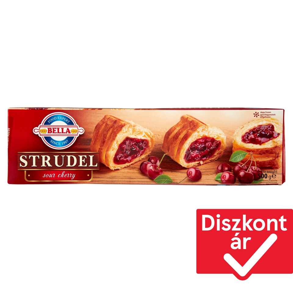 Bella gyorsfagyasztott meggyes rétes 500 g