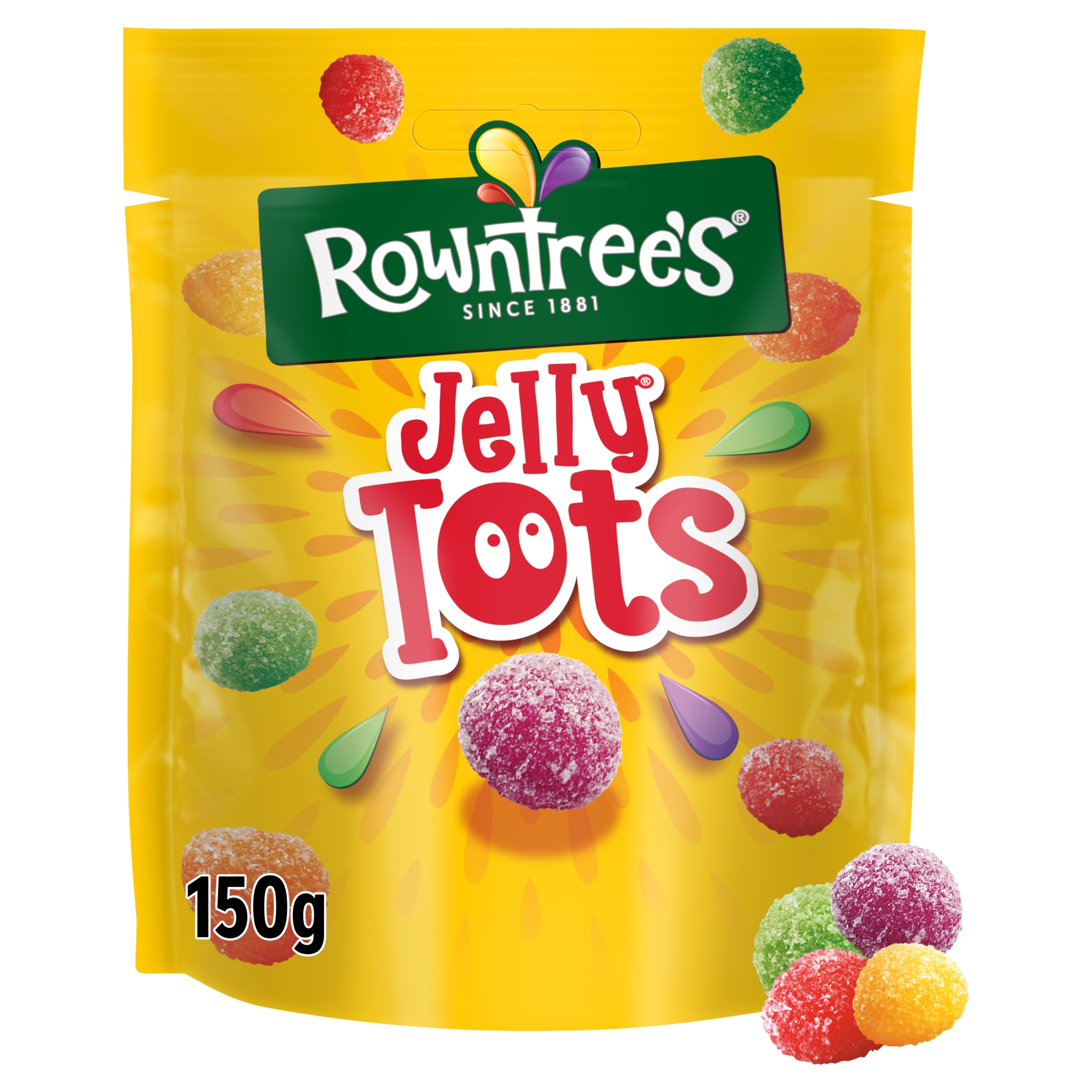 Rowntree's Jelly Tots Sweets Sharing Bag 150g
