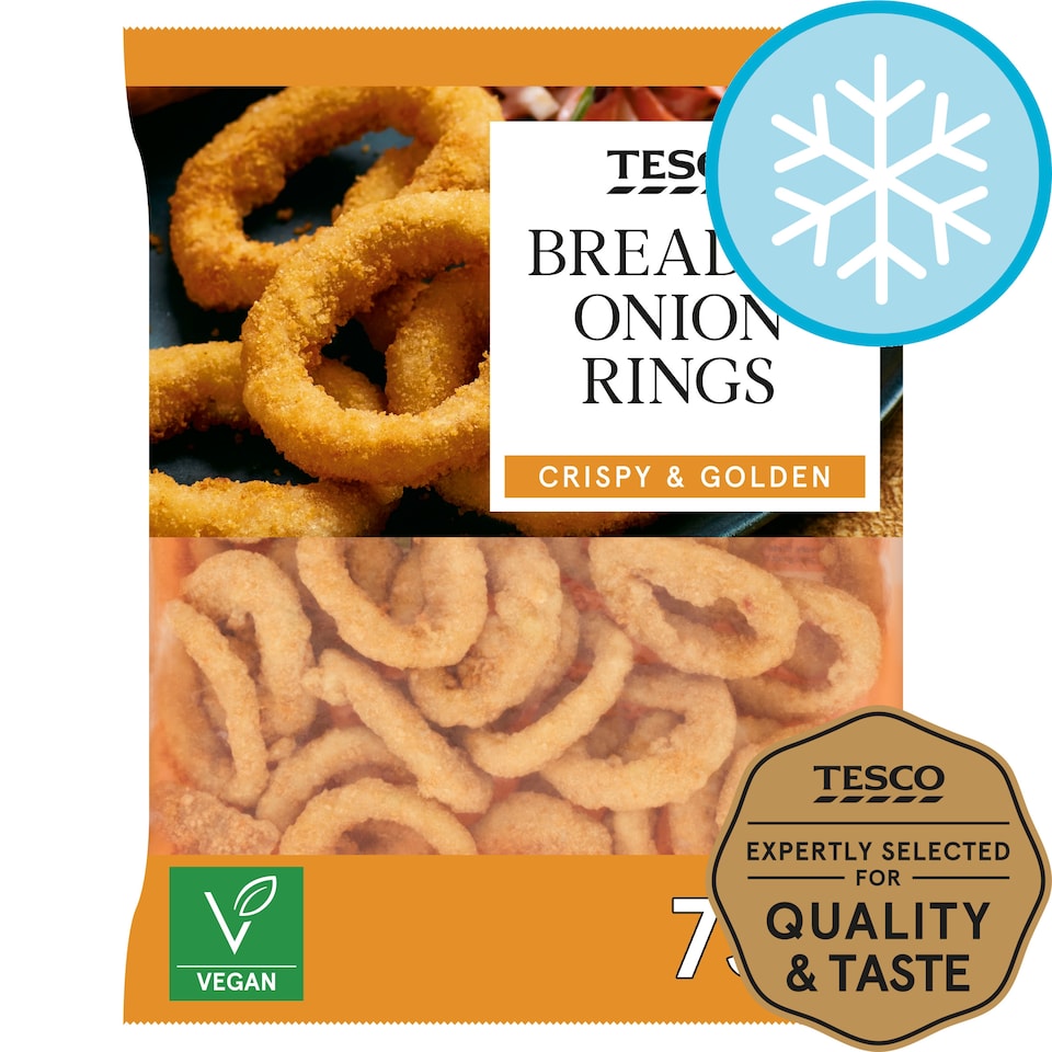 Tesco Breaded Onion Rings 750G