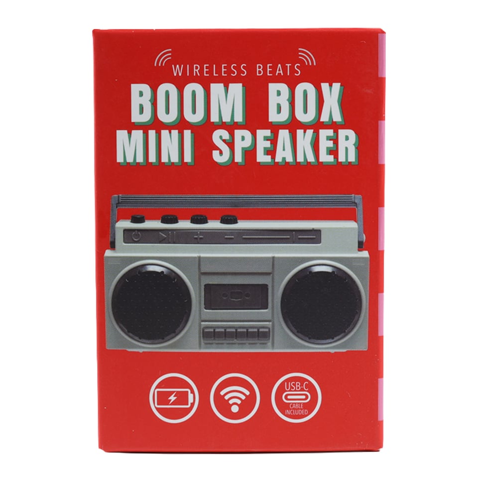image 1 of Mini Boombox Bluetooth Speaker