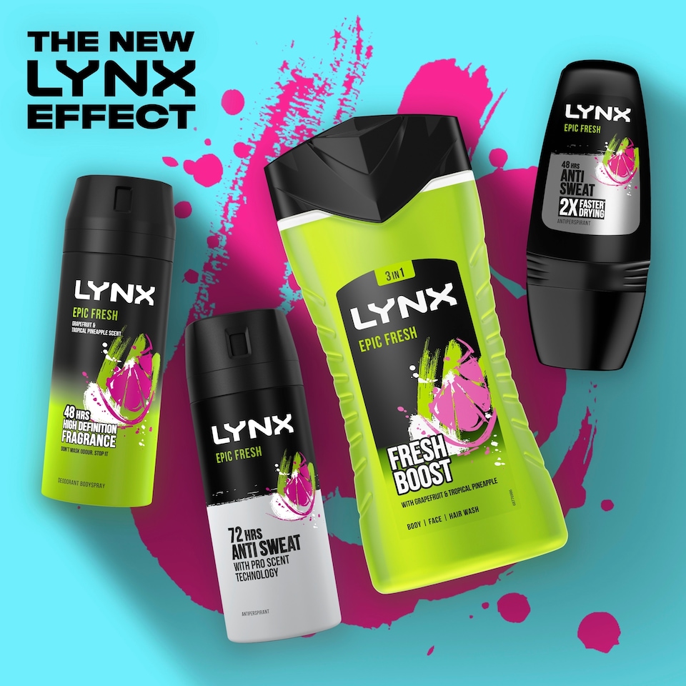 image 1 of Lynx Epic Fresh 72h Antiperspirant Deodorant 150ml