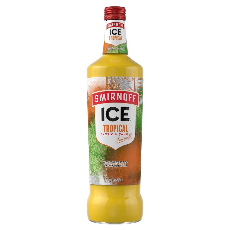 Smirnoff Ice Tropical Ready To Drink Premix Bottle 70cl
