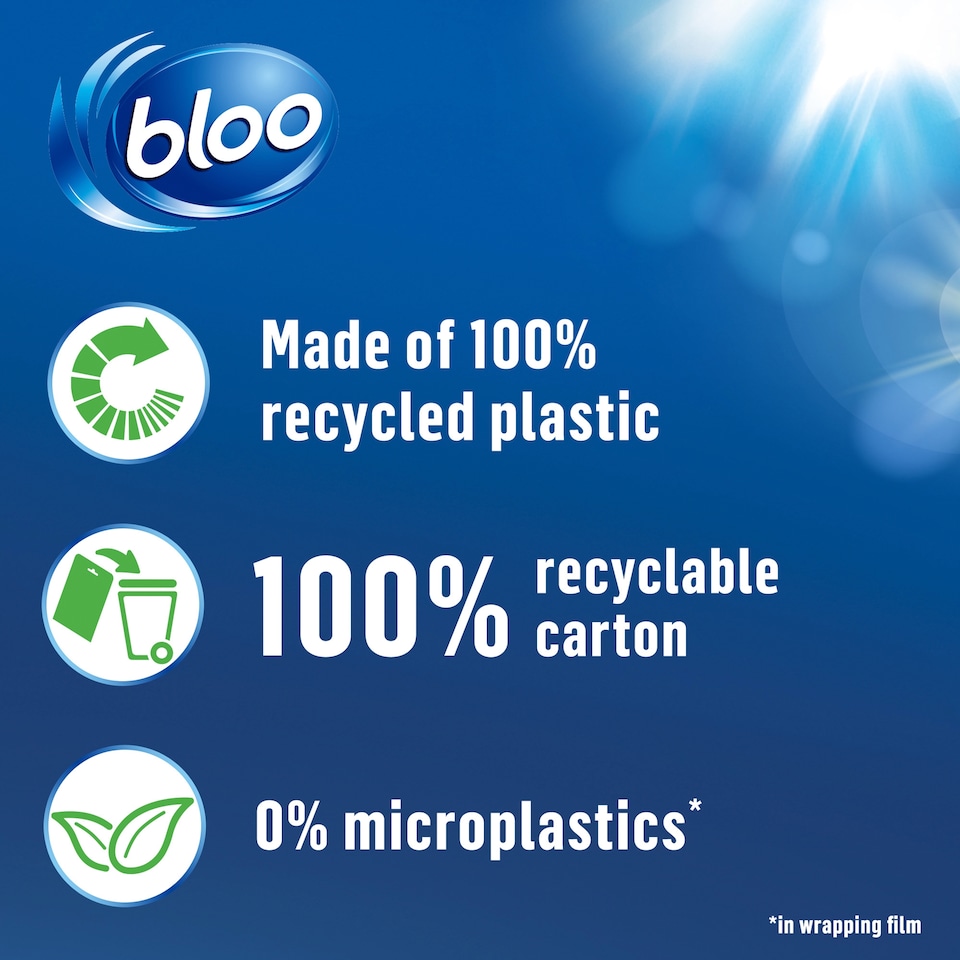 image 1 of Bloo 2in1 In-Cistern Limescale Prevention Toilet Blocks 2 x 50g (100g)