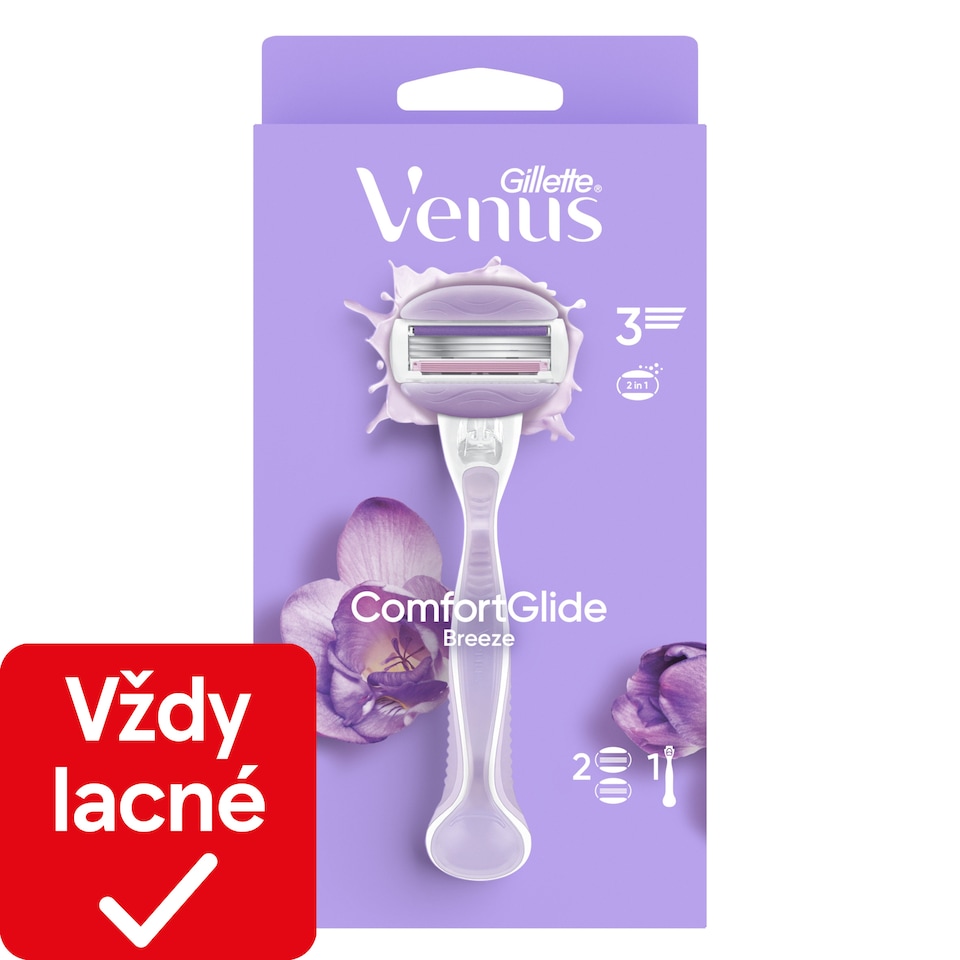 obrázok 1 z Gillette Venus ComfortGlide Dámsky Holiaci Strojček Breeze, Náhradné Holiace Hlavice