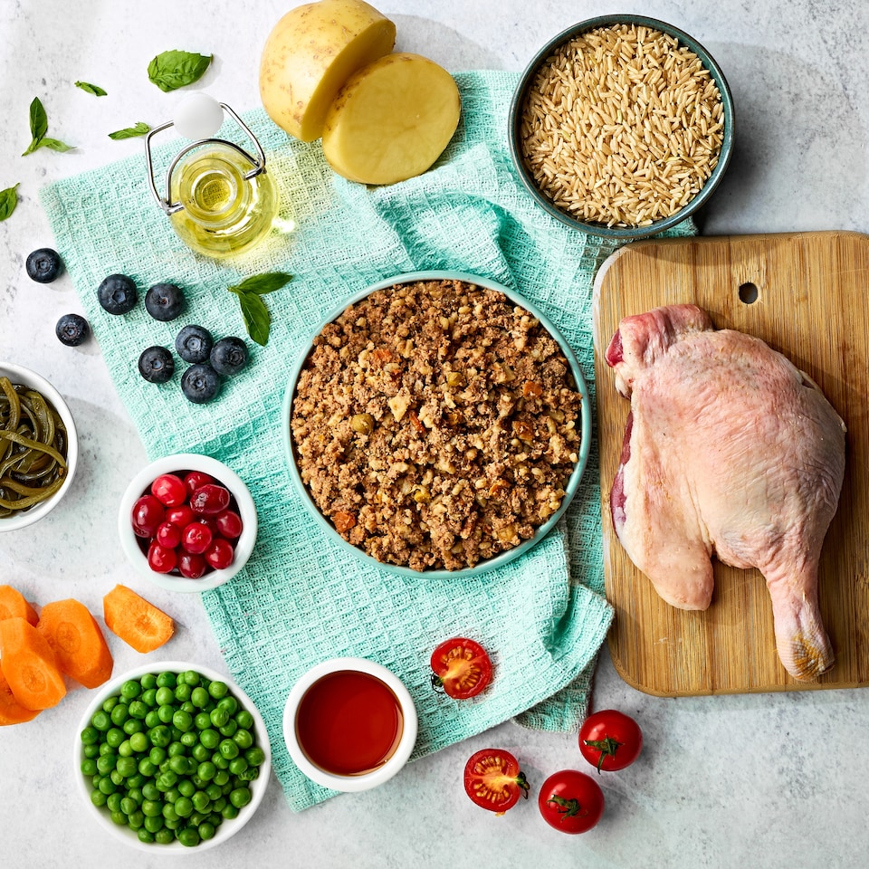 image 1 of Naturo Mini Duck with Rice & Vegetables Dog Food 150g 