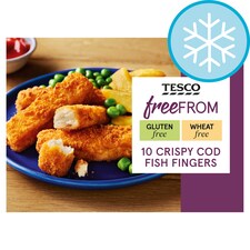 Tesco Free From 10 Crispy Cod Fish Fingers 300G