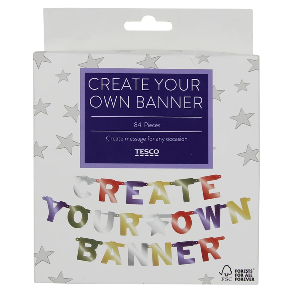 Tesco Create Your Own Banner