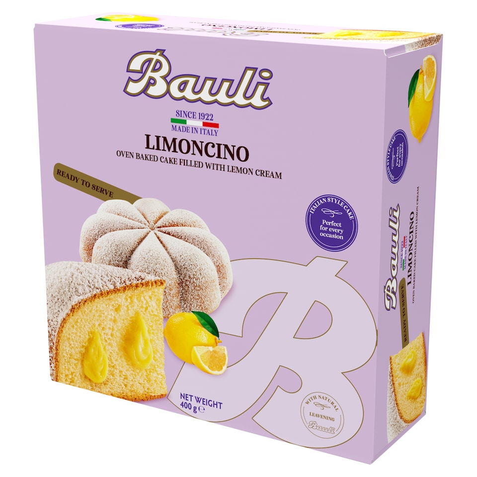 Bauli Limoncino Sweet Sourdough Bakery Product with Lemon-Flavored Filling 400 g