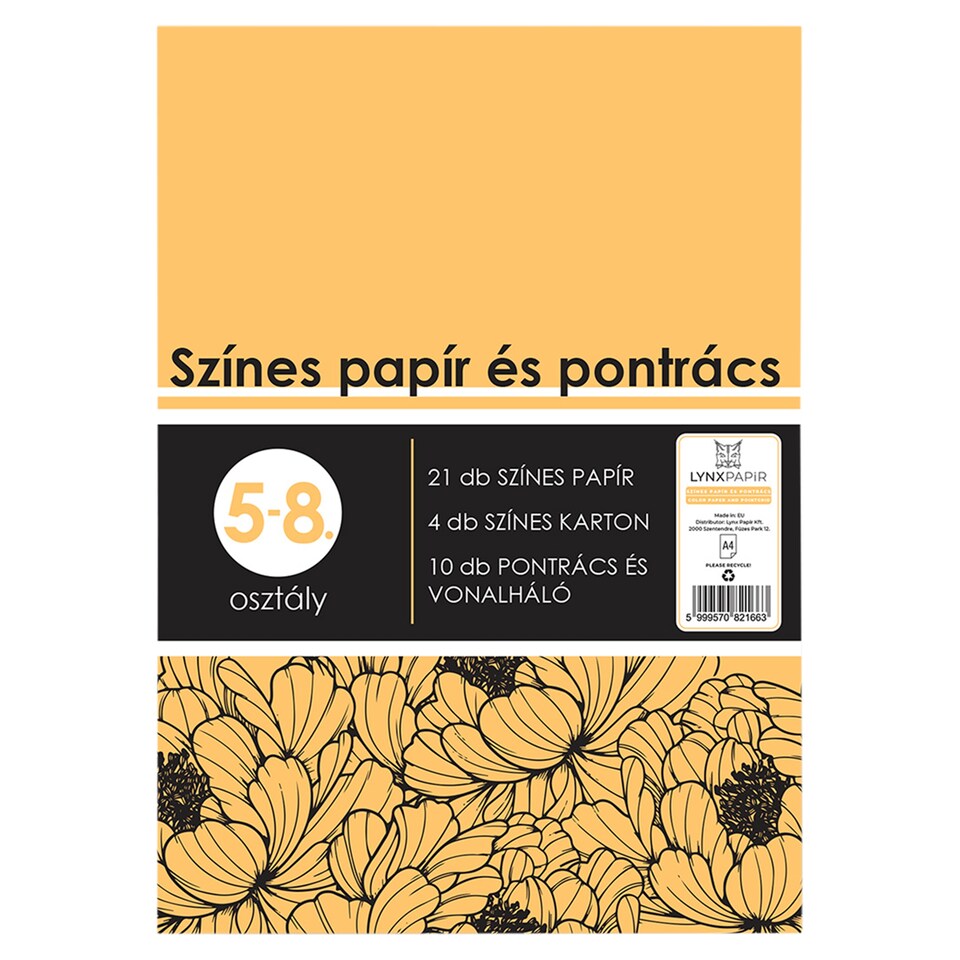 Lynx színes papír és pontrács 5-8 osztályosok számára