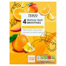 Tesco Tropical Smoothie 4 X 180 Ml