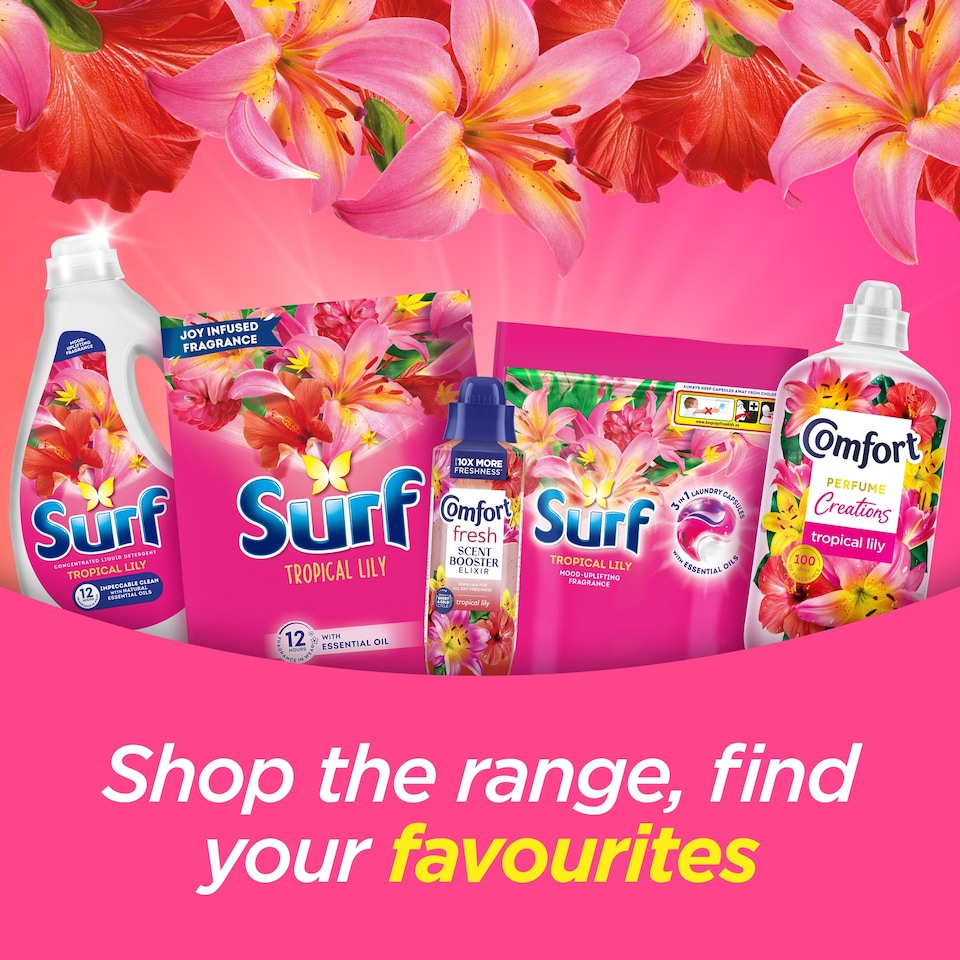 image 1 of Surf Tropical Lily Laundry Washing Detergent Powder 75 Washes 3750g