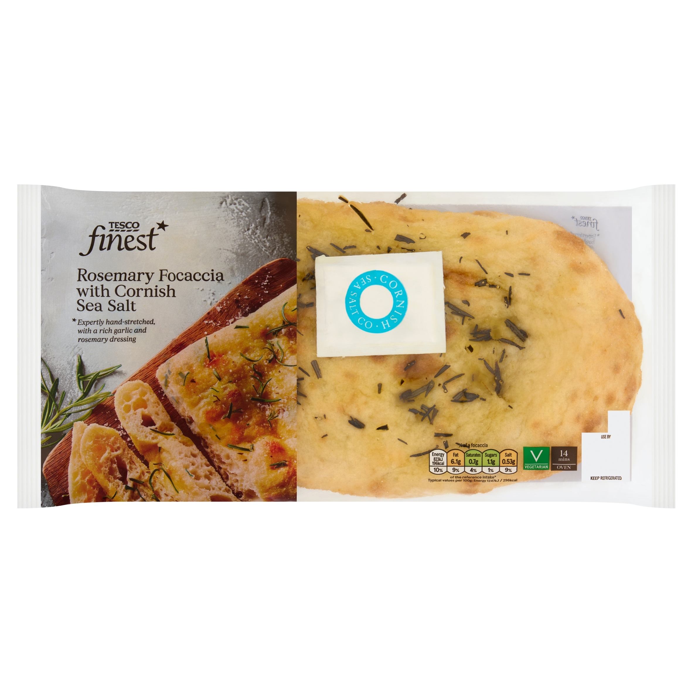 Tesco Finest Rosemary Focaccia with Cornish Sea Salt 280g
