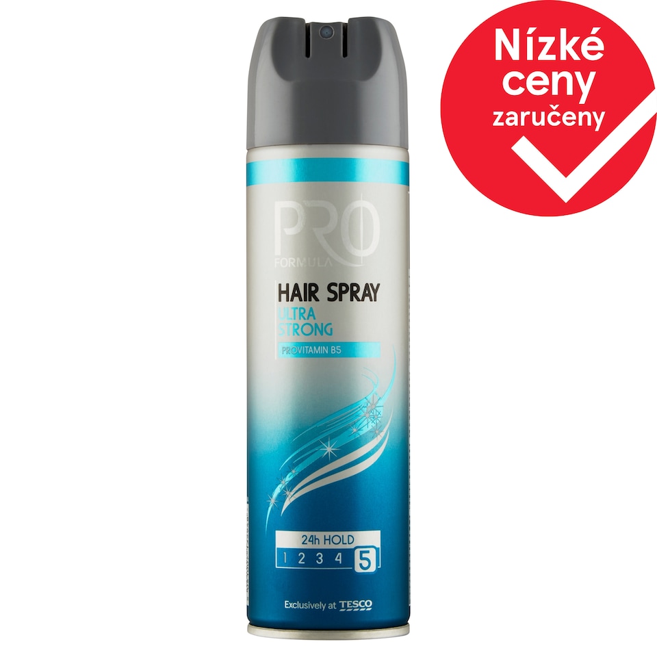 Tesco Pro Formula Ultra Strong lak na vlasy 250ml