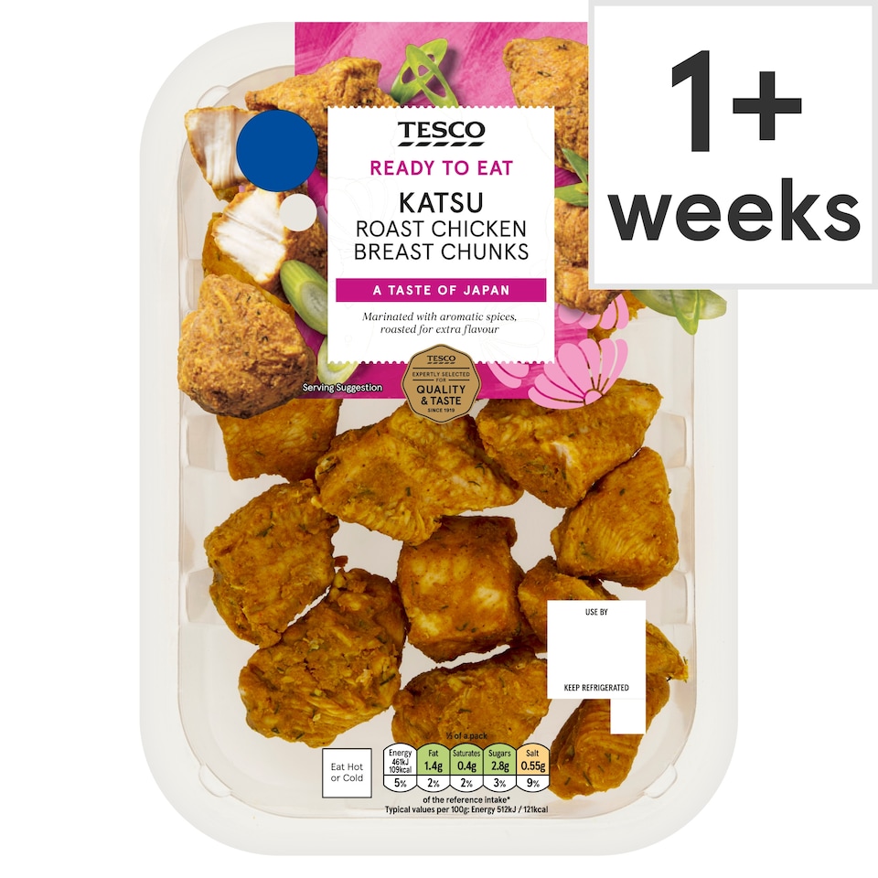 Tesco Katsu Roast Chicken Breast Chunks 180g