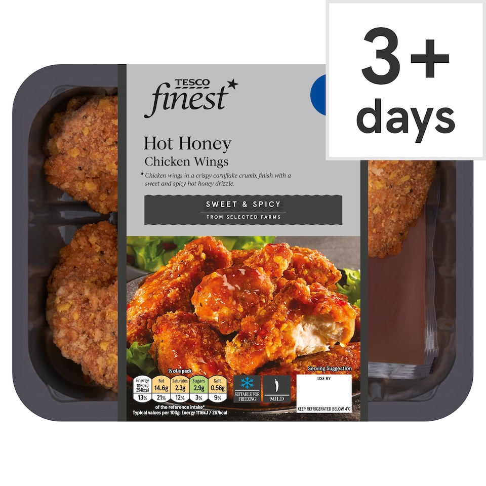 Tesco Finest Hot Honey Wings 430g 
