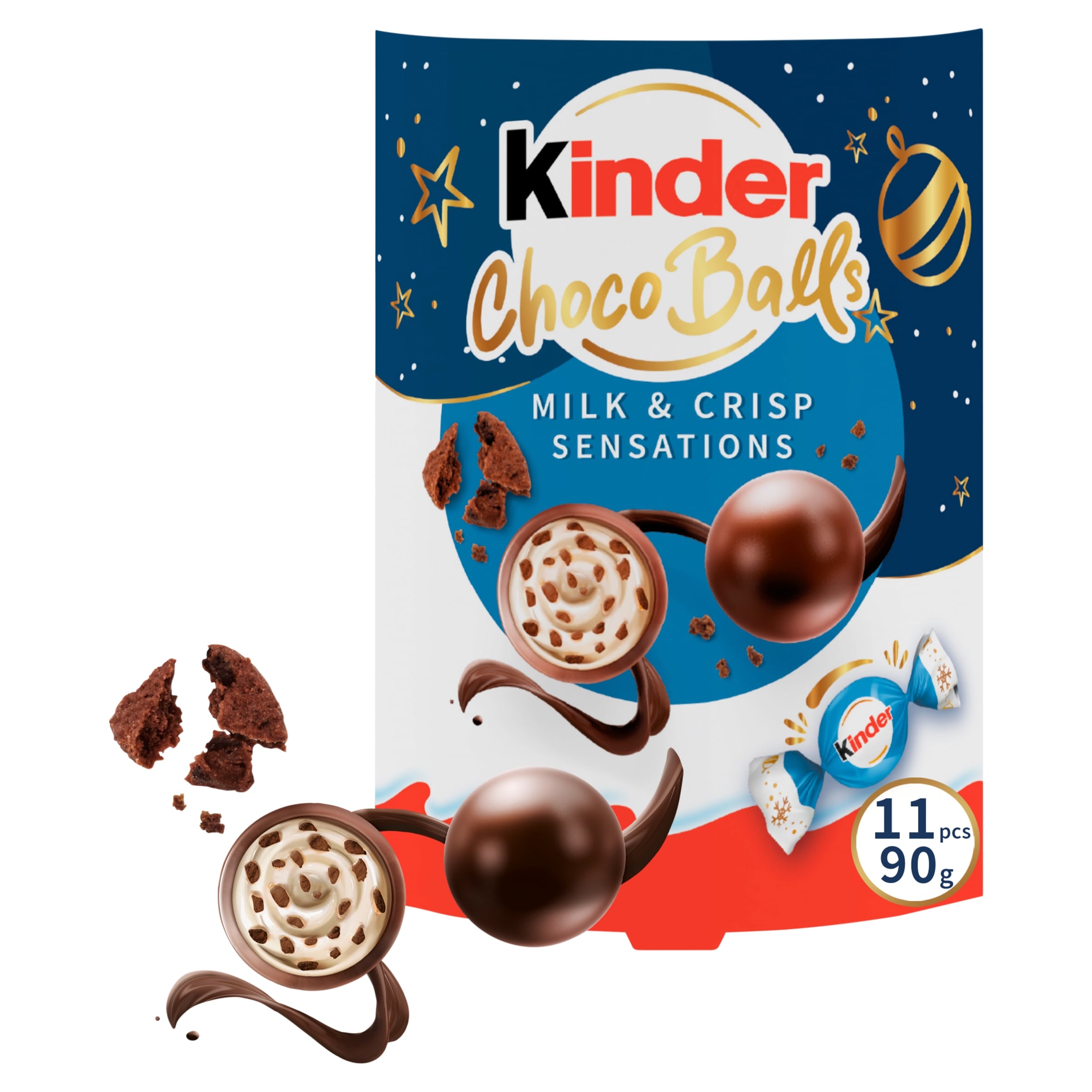 Kinder Milk Chocolate Crisp Choco Balls 90g