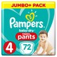 image 1 of Pampers Baby Dry Pants Size 4 Jumbo Plus Pack 72