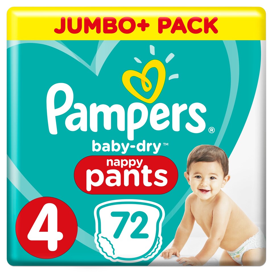 image 1 of Pampers Baby Dry Pants Size 4 Jumbo Plus Pack 72