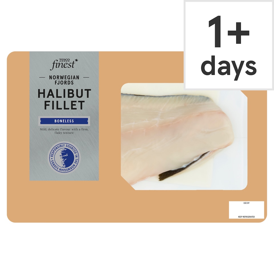 Tesco Finest Norweigian Fjords Halibut Fillet 200g