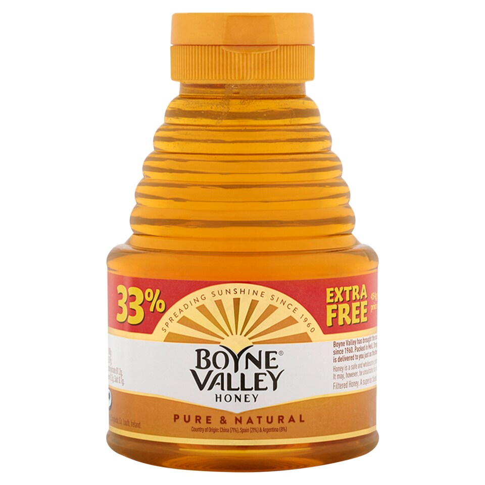 Boyne Valley Squeezy Honey  squeezy 340g