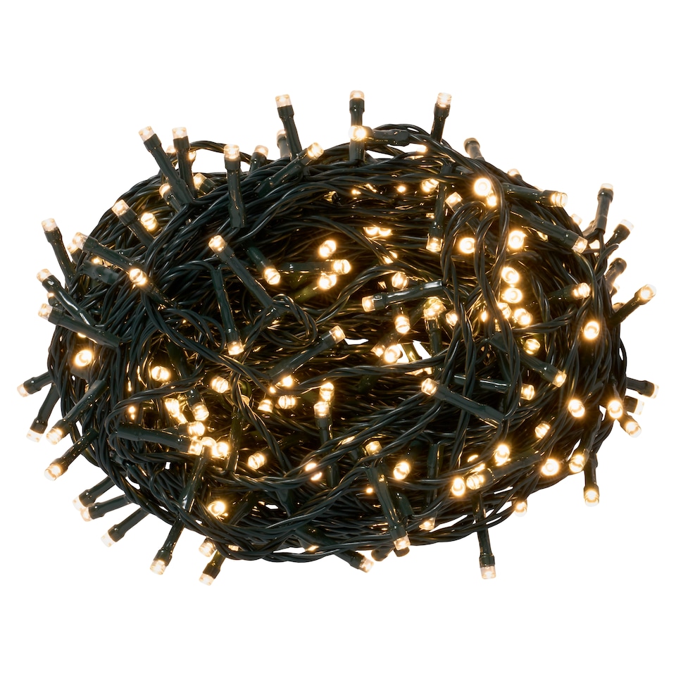 image 1 of Tesco 300 Multifunction Warm White LED Christmas Lights