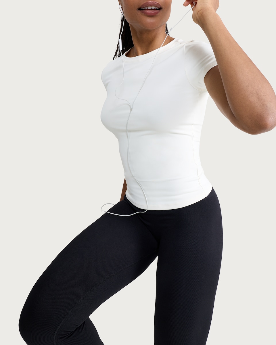 image 1 of F&F Active SEAMLESS High Waisted Leggings in Black