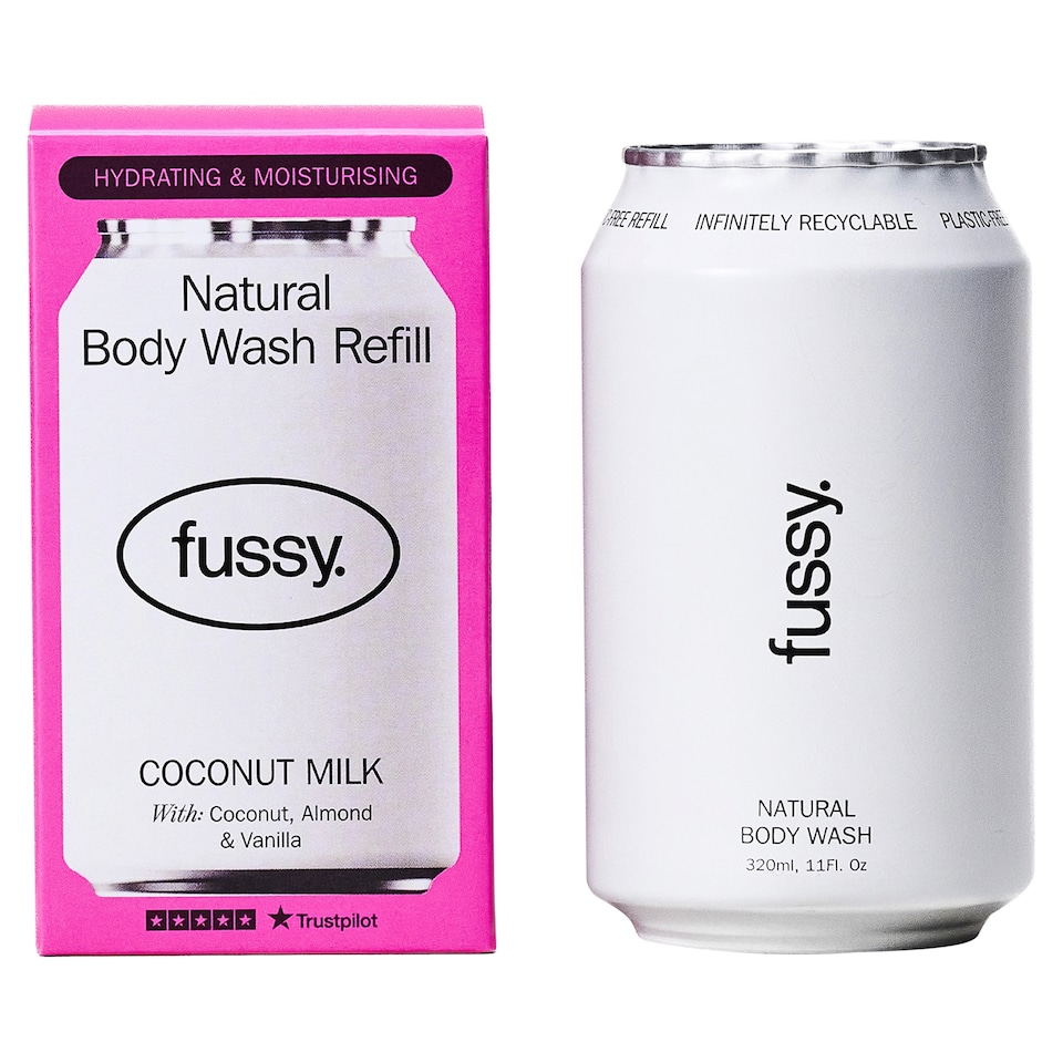 image 1 of Fussy Natural Body Wash Refill Coconut Milk 320ml
