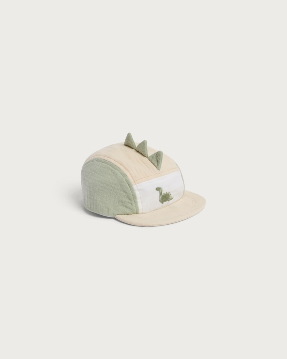 F&F Baby Textured Dinosaur Cap in Multi