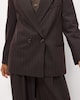 image 3 of F&F Pinstripe Double Breasted Co-ord Blazer in Brown