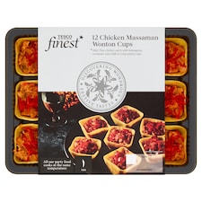 Tesco Fin*12 Chicken Massaman Wonton Cups 240G