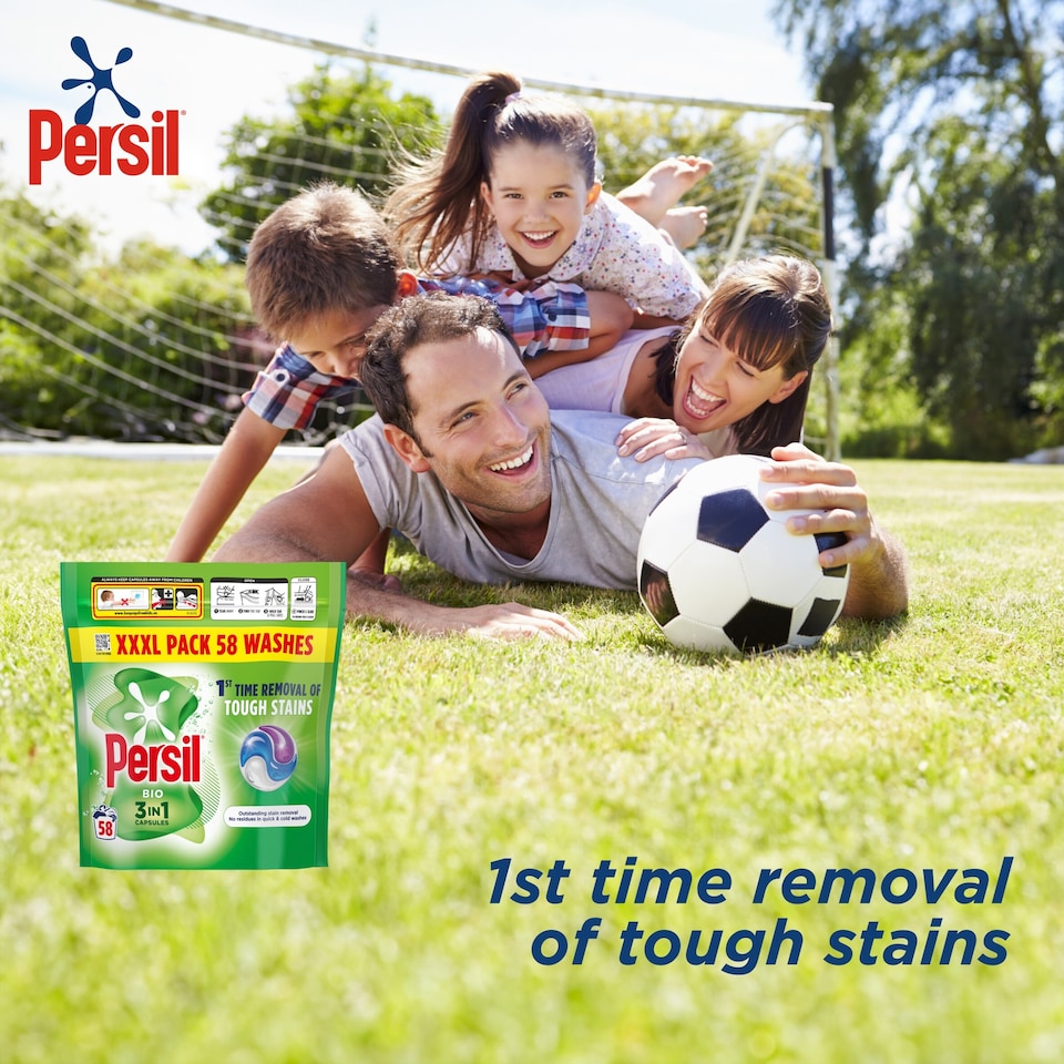image 1 of Persil Bio Capsules 58 Washes 1223g