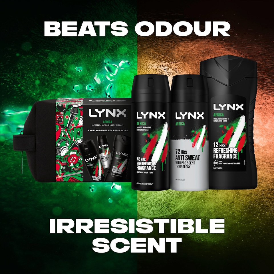 image 1 of Lynx Africa Washbag Collection Gift Set