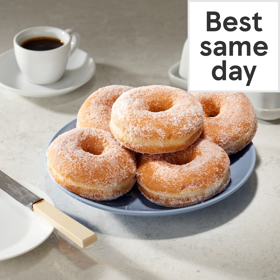 Tesco 5 Sugar Ring Doughnuts