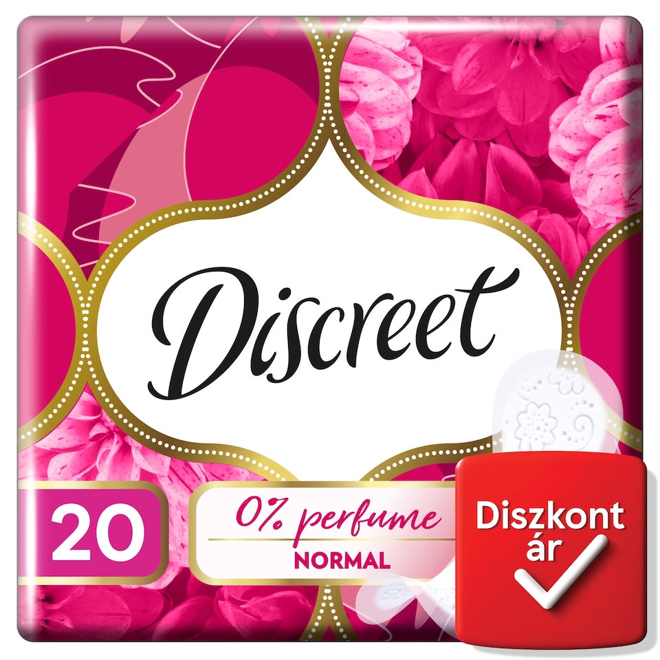 Discreet Légáteresztő illatmentes Tisztasági Betétek  1. kép