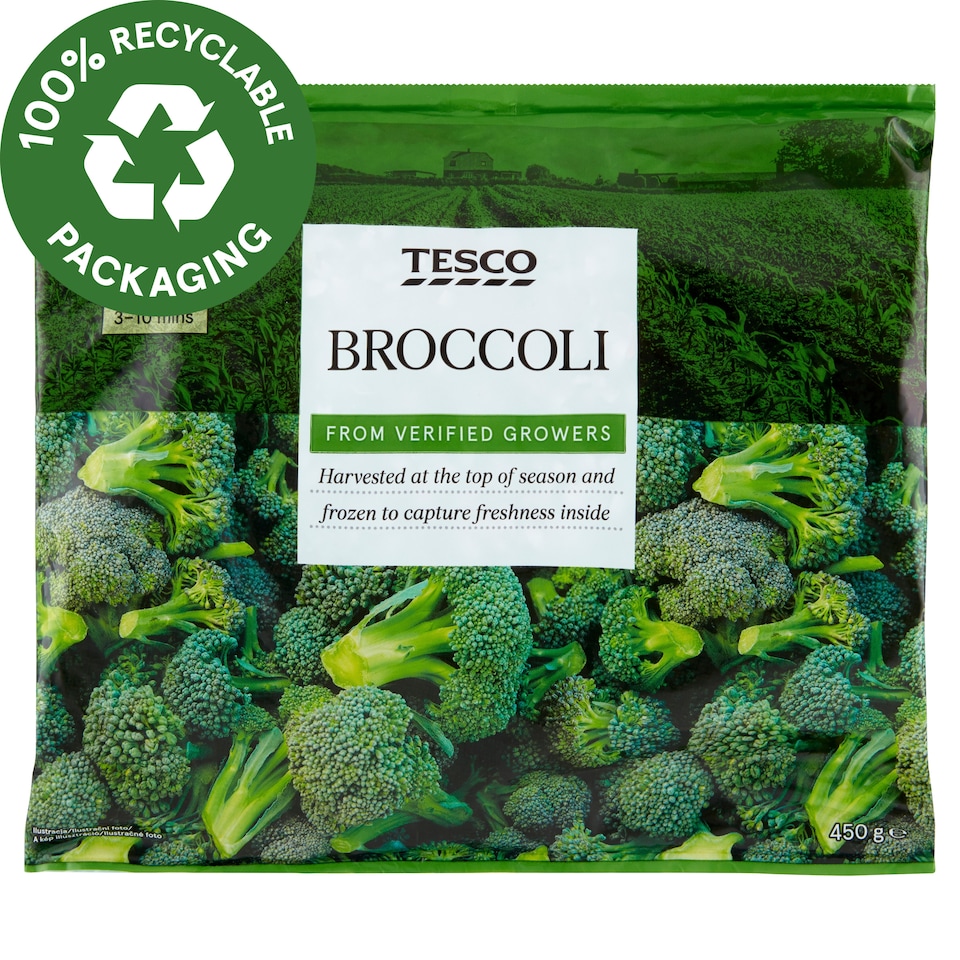 Tesco gyorsfagyasztott brokkoli 450 g