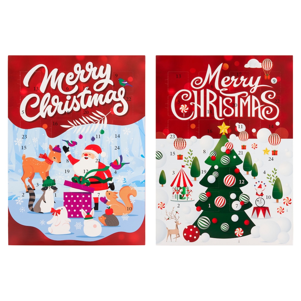 Tesco Merry Christmas adventi naptár tejcsokoládé 50 g