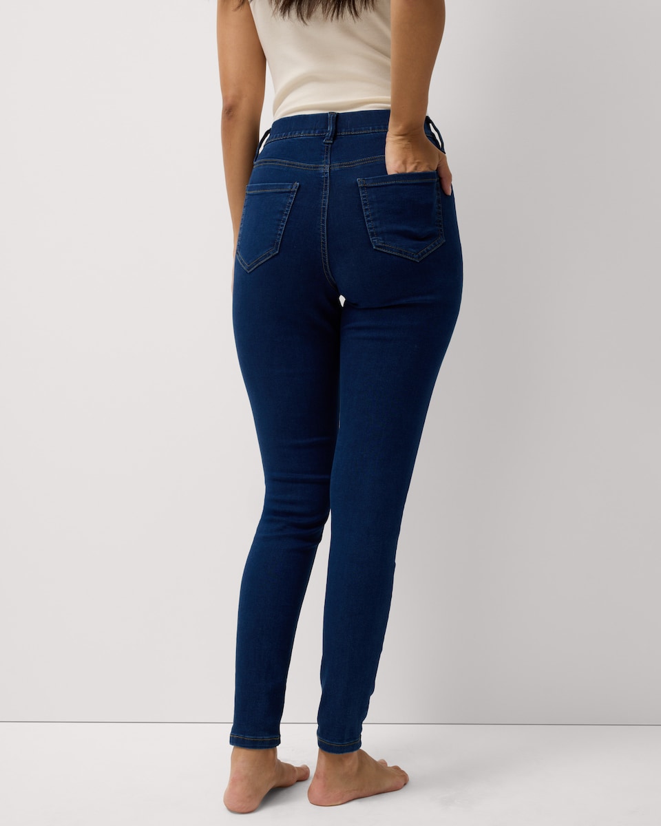 image 1 of F&F High Rise Jeggings in Navy