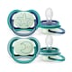 image 2 of Philips Avent Ultra Air Nighttime Soother 6-18 months 2 pack