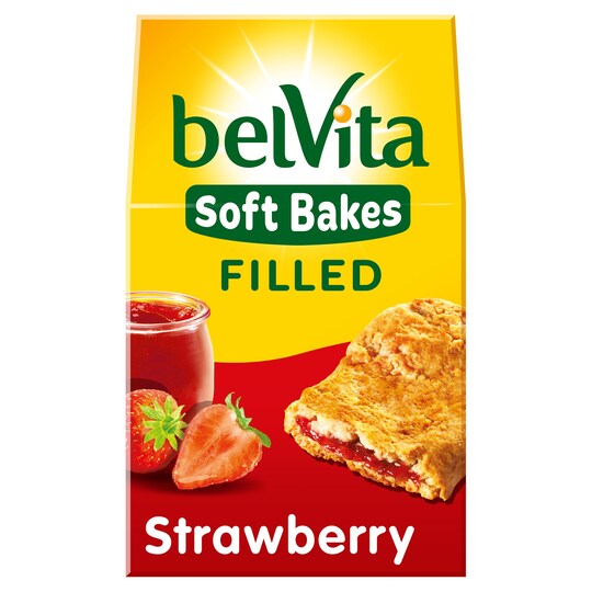 Belvita Soft Filled Strawberry Biscuits 250G Tesco Groceries