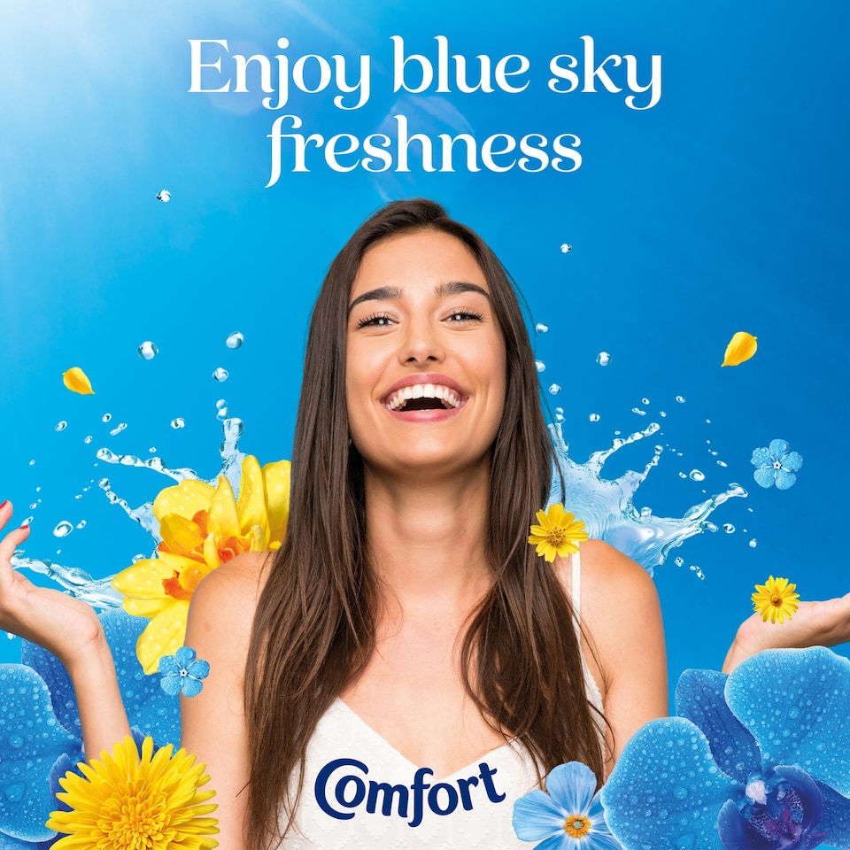 image 1 of Comfort Fresh Fabric Conditioner Blue Skies 52 Washes 1560ml